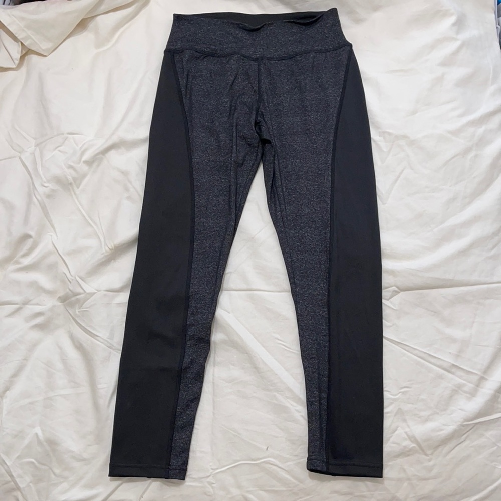 Charcoal grey and black leggings